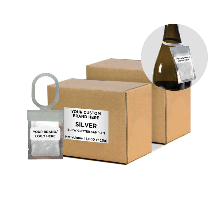 Silver Brew Glitter® Necker | Private Label-Brew Glitter®