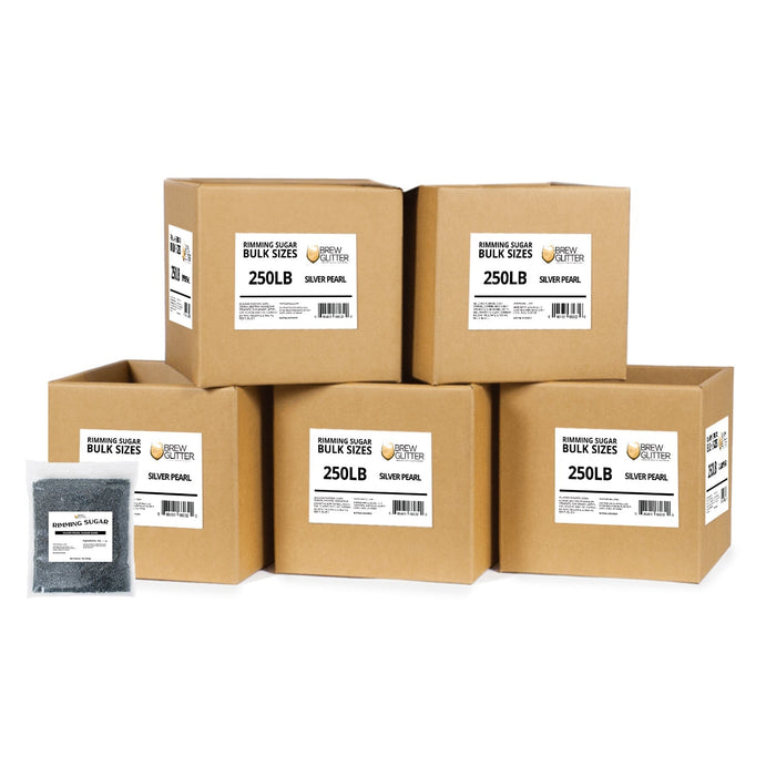Silver Pearl Cocktail Rimming Sugar | Bulk Sizes-Brew Glitter®