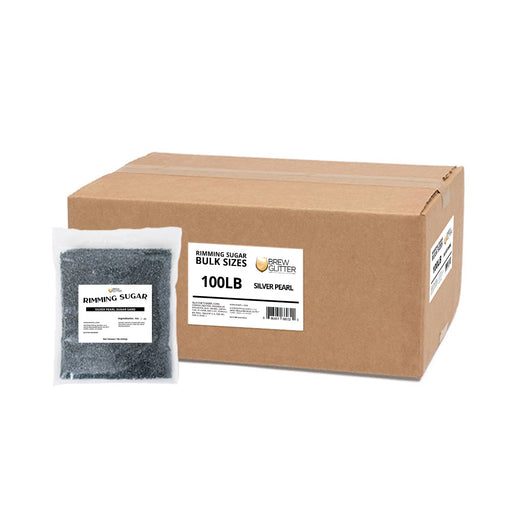 Silver Pearl Cocktail Rimming Sugar | Bulk Sizes-Brew Glitter®