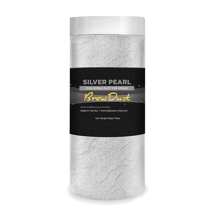 Silver Pearl Edible Pearlized Brew Dust | Bulk Sizes-Brew Glitter®