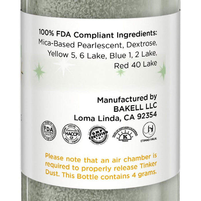 Silver Sage Tinker Edible Glitter Spray 4g Pump | Tinker Dust®-Brew Glitter®