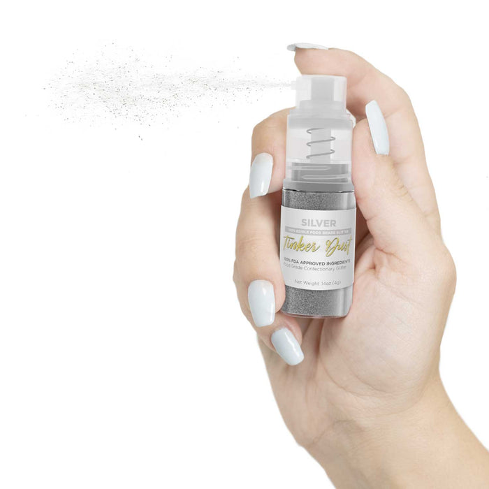 Silver Tinker Dust® 4g Spray Pump | Wholesale Glitter-Brew Glitter®