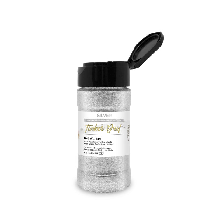 Silver Tinker Dust Food Grade Edible Glitter | Bulk Sizes-Brew Glitter®