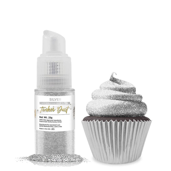 Silver Tinker Dust Spray Pump by the Case | Private Label-Brew Glitter®