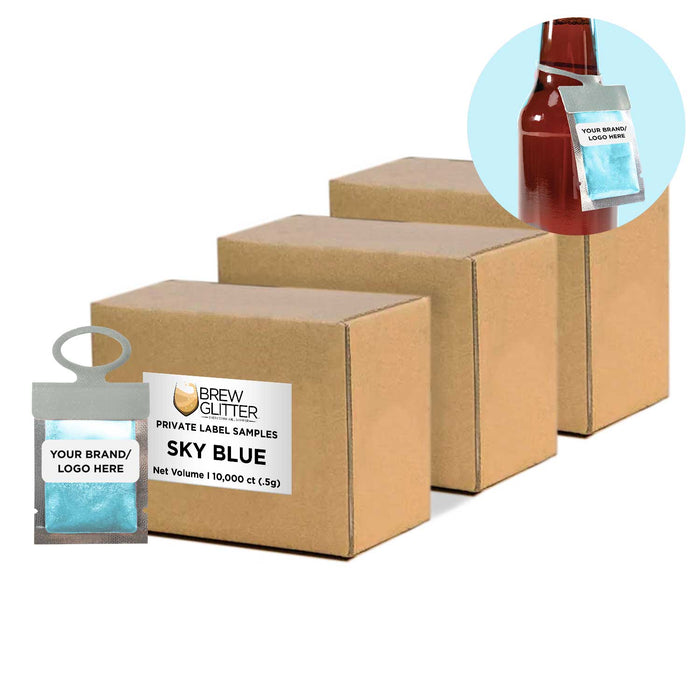 Sky Blue Brew Glitter® Necker | Private Label-Brew Glitter®