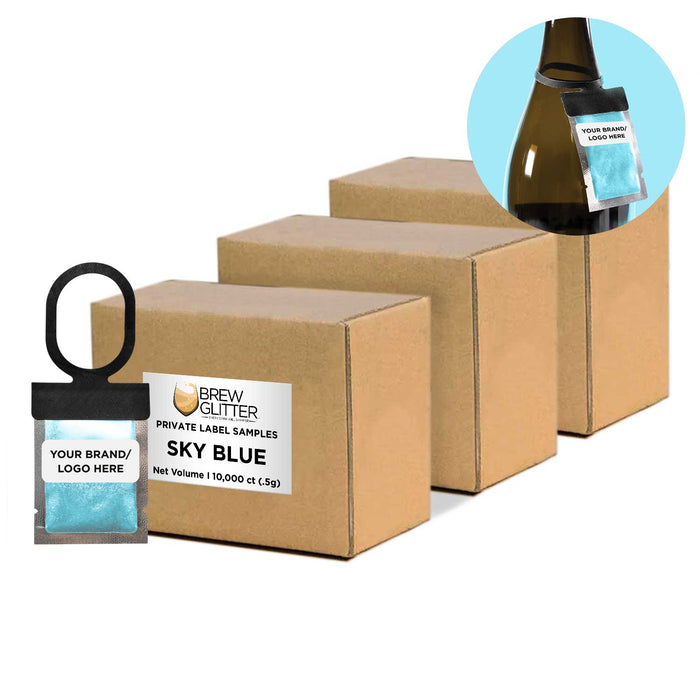 Sky Blue Brew Glitter® Necker | Private Label-Brew Glitter®