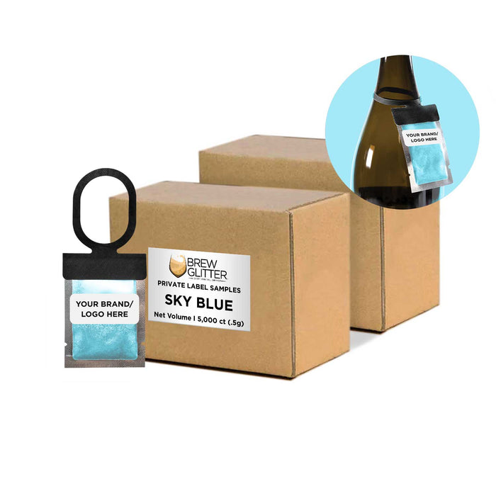 Sky Blue Brew Glitter® Necker | Private Label-Brew Glitter®