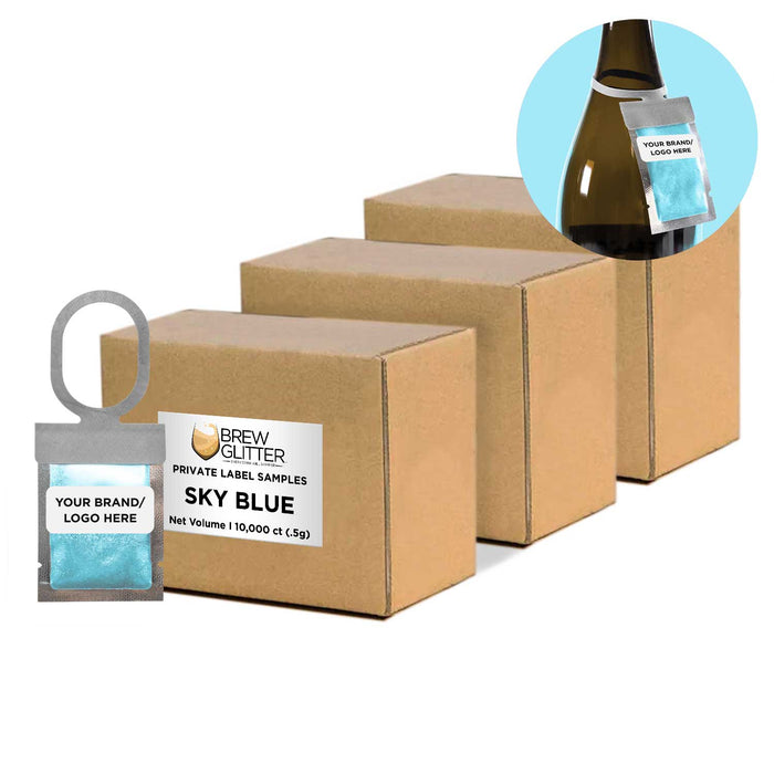 Sky Blue Brew Glitter® Necker | Private Label-Brew Glitter®