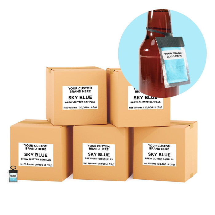 Sky Blue Brew Glitter® Necker | Private Label-Brew Glitter®