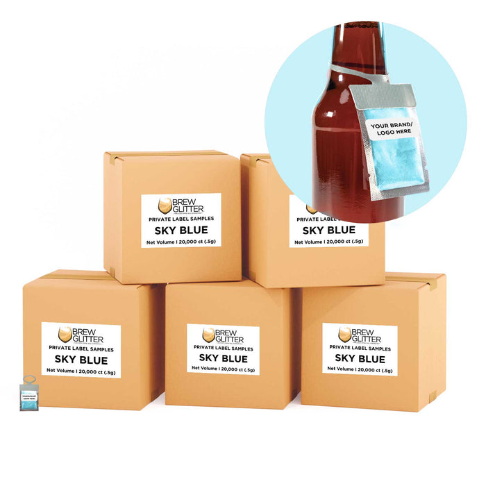 Sky Blue Brew Glitter® Necker | Private Label-Brew Glitter®