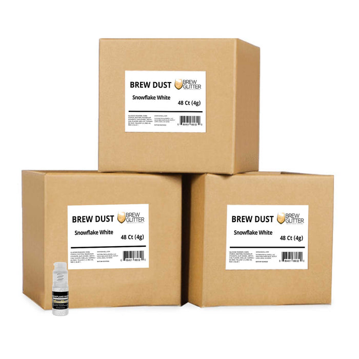 Snowflake White Brew Dust by the Case | 4g Spray Pump-Brew Glitter®