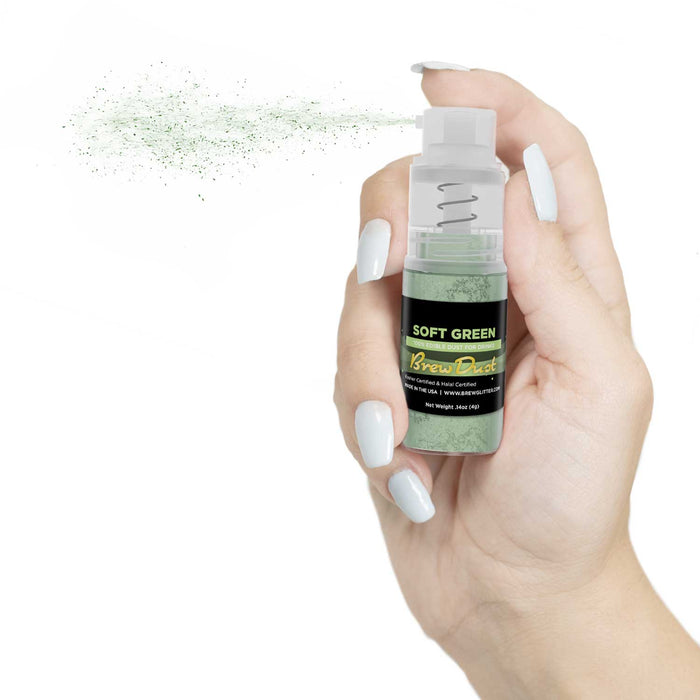 Soft Green Brew Dust by the Case | 4g Spray Pump-Brew Glitter®