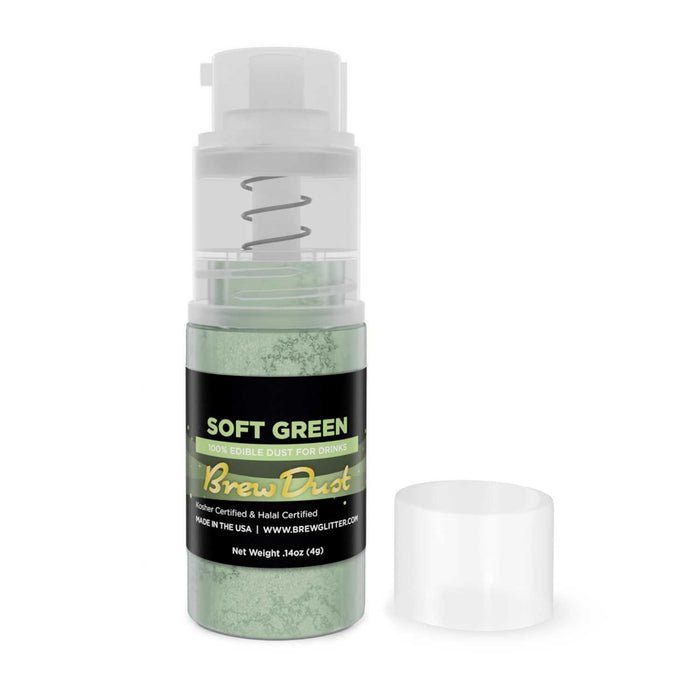 Soft Green Edible Brew Dust | Mini Spray Pump-Brew Glitter®