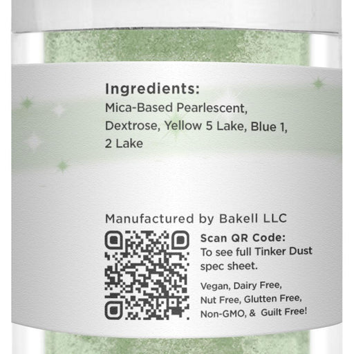 Soft Green Tinker Dust Food Grade Edible Glitter | Bulk Sizes-Brew Glitter®