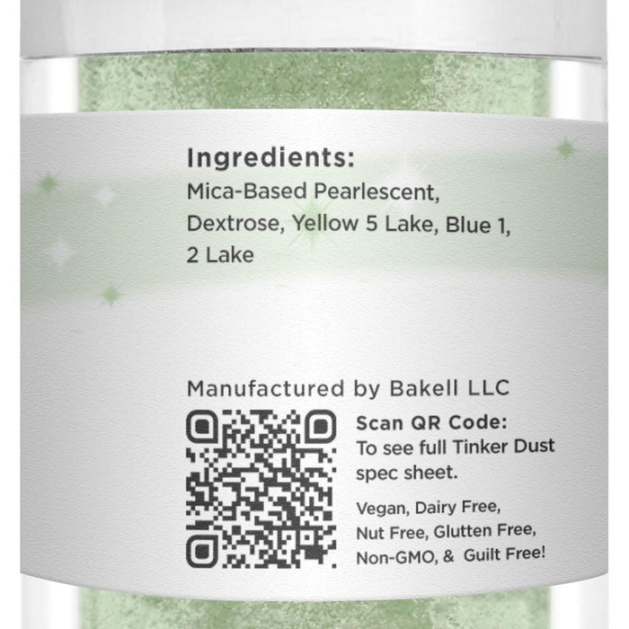 Soft Green Tinker Dust Food Grade Edible Glitter | Bulk Sizes-Brew Glitter®