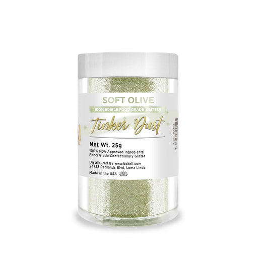 Soft Olive Green Tinker Dust Food Grade Edible Glitter | Bulk Sizes-Brew Glitter®