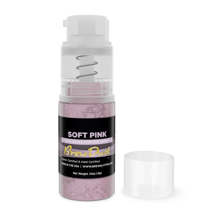 Soft Pink Edible Brew Dust | Mini Spray Pump-Brew Glitter®