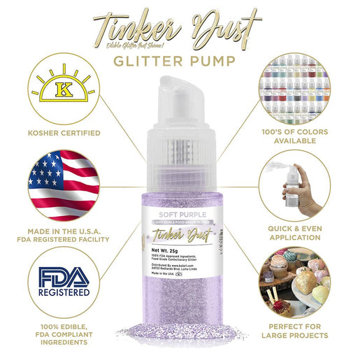 Soft Purple Tinker Dust Spray Pump by the Case | Private Label-Brew Glitter®
