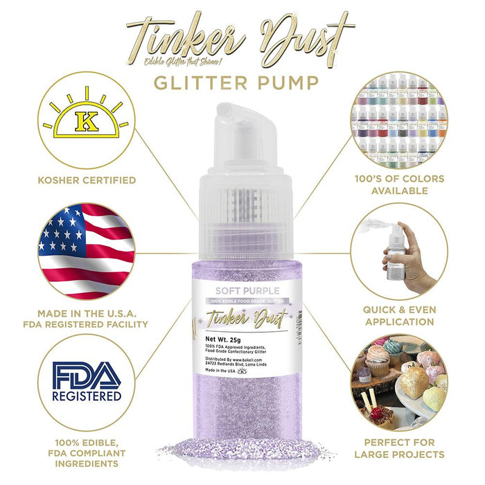 Soft Purple Tinker Dust Spray Pump by the Case | Private Label-Brew Glitter®