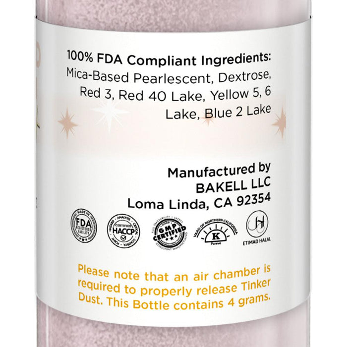 Soft Rose Gold Edible Glitter Spray 4g Pump | Tinker Dust®-Brew Glitter®