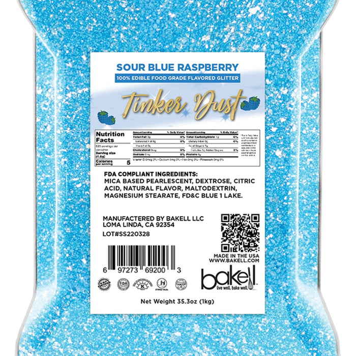 Sour Blue Raspberry Flavored Tinker Dust | Bulk-Brew Glitter®