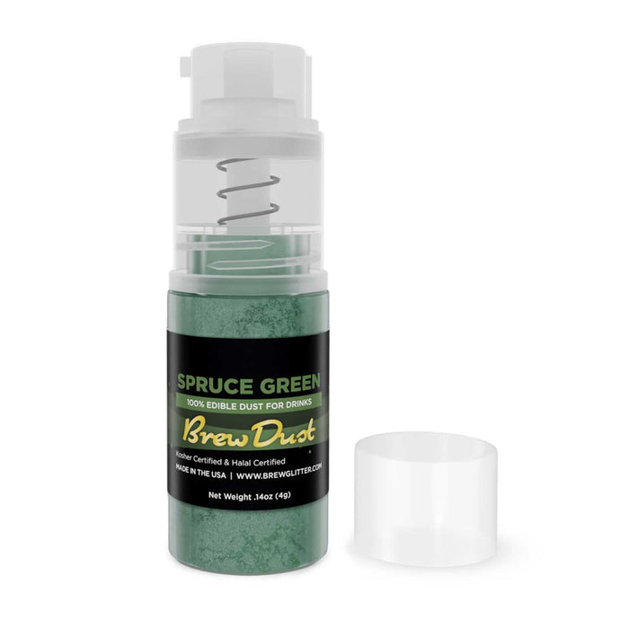 Spruce Green Edible Brew Dust | Mini Spray Pump-Brew Glitter®