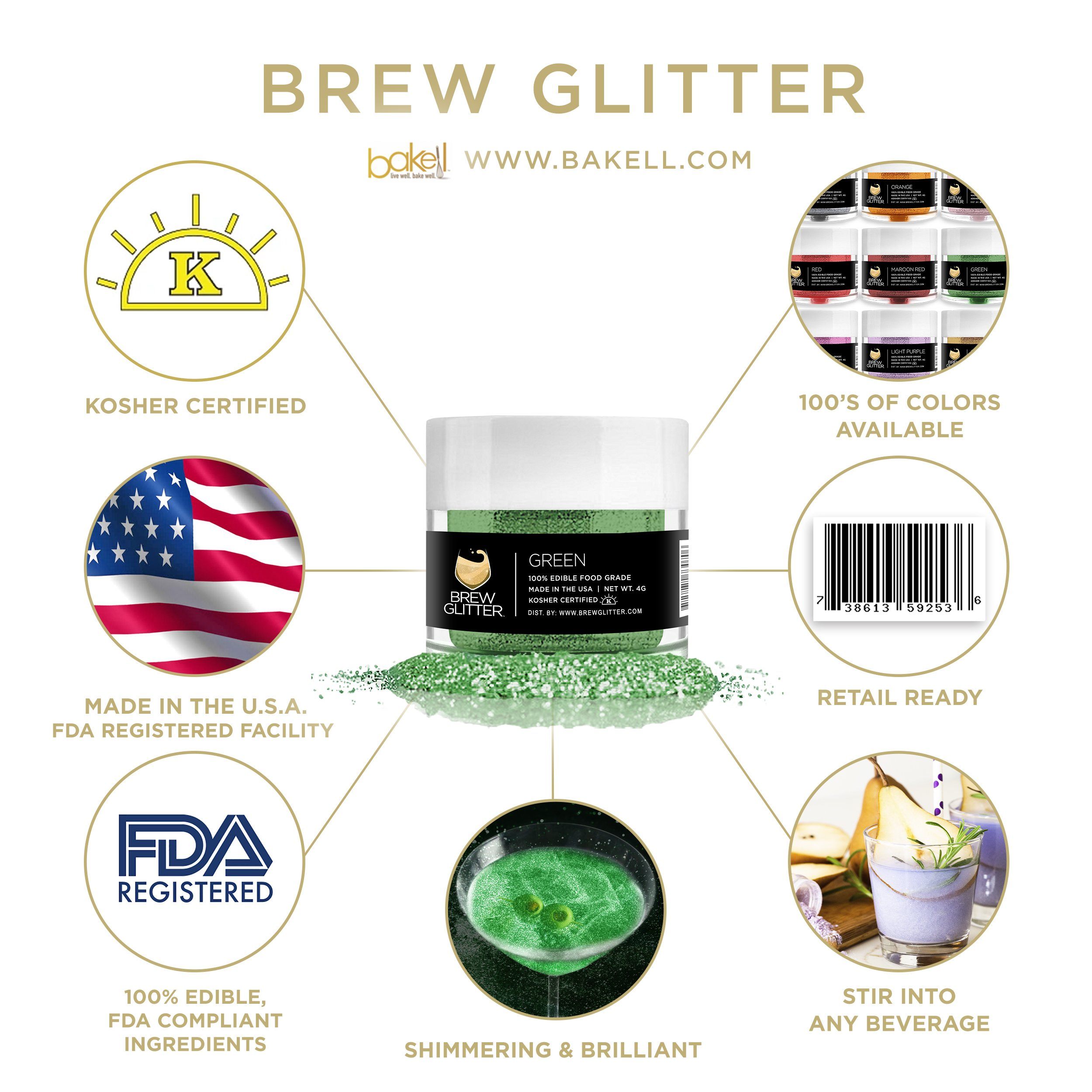 St. Patty's Day Pot O' Gold Collection Brew Glitter Combo Pack A (12 PC SET)-Brew Glitter®