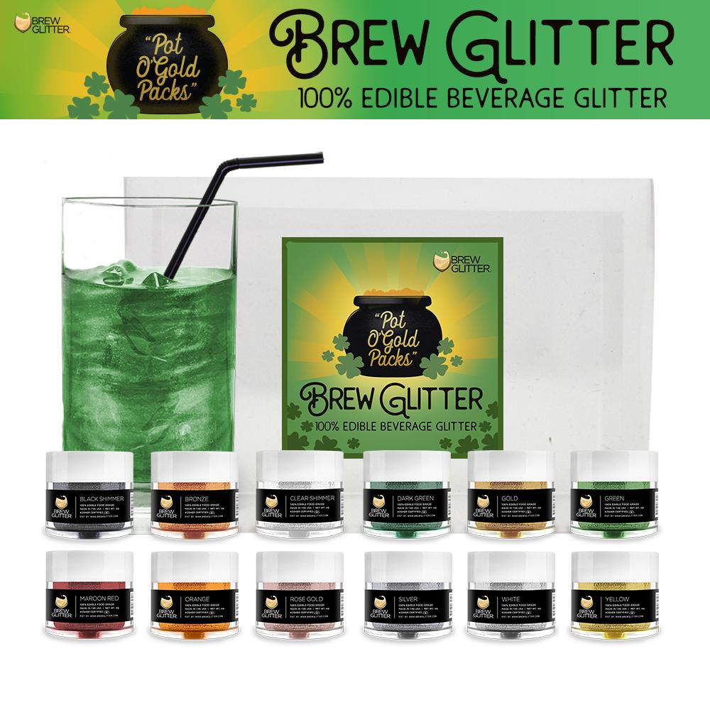 St. Patty's Day Pot O' Gold Collection Brew Glitter Combo Pack A (12 PC SET)-Brew Glitter®