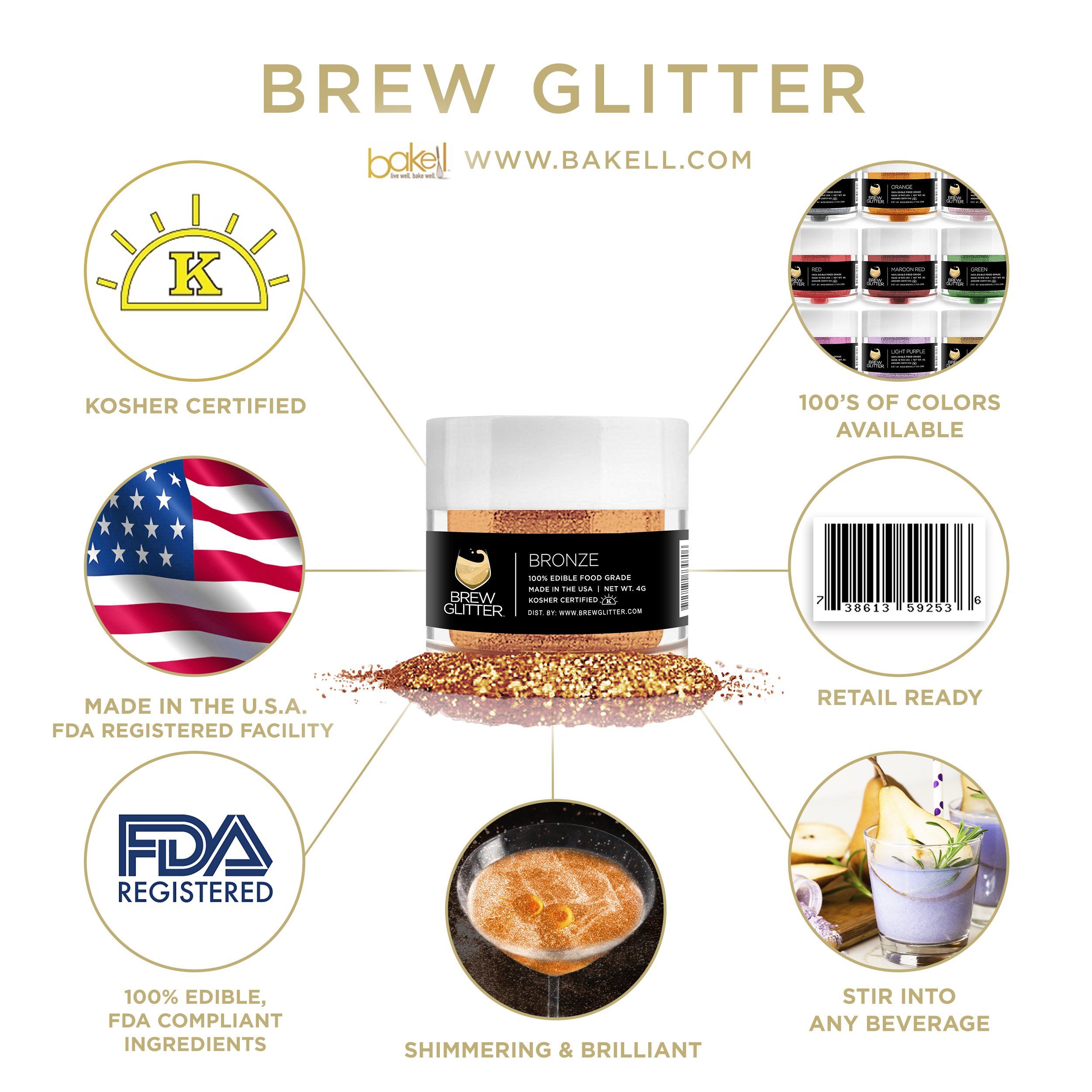 Summer Sunset Brew Glitter Combo Pack (6 PC)-Brew Glitter®