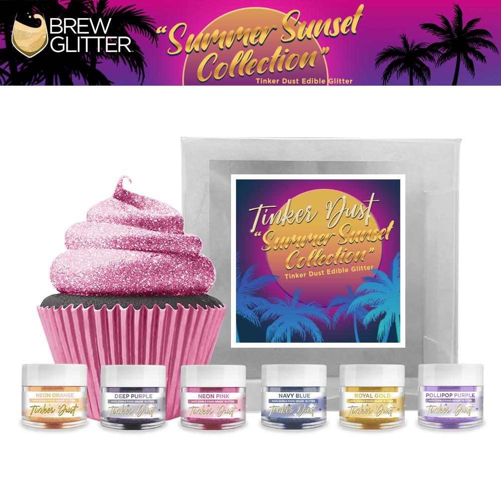 Summer Sunset Tinker Dust Edible Glitter Combo Pack (6 PC)-Brew Glitter®