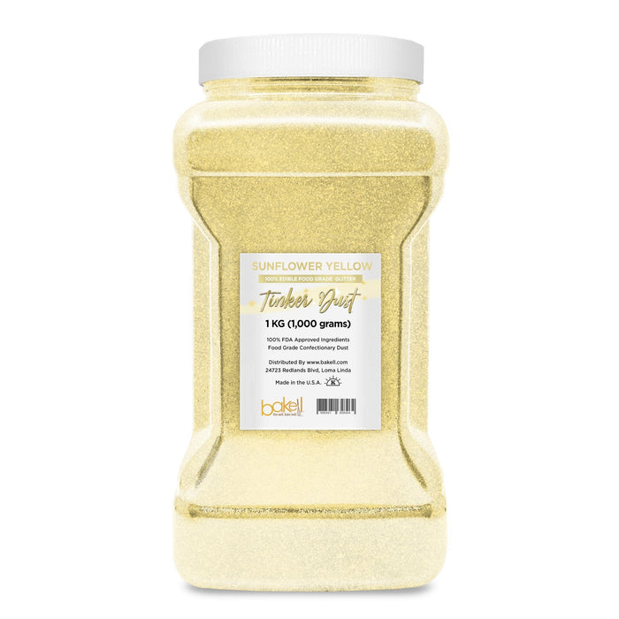 Sunflower Yellow Tinker Dust Food Grade Edible Glitter | Bulk Sizes-Brew Glitter®