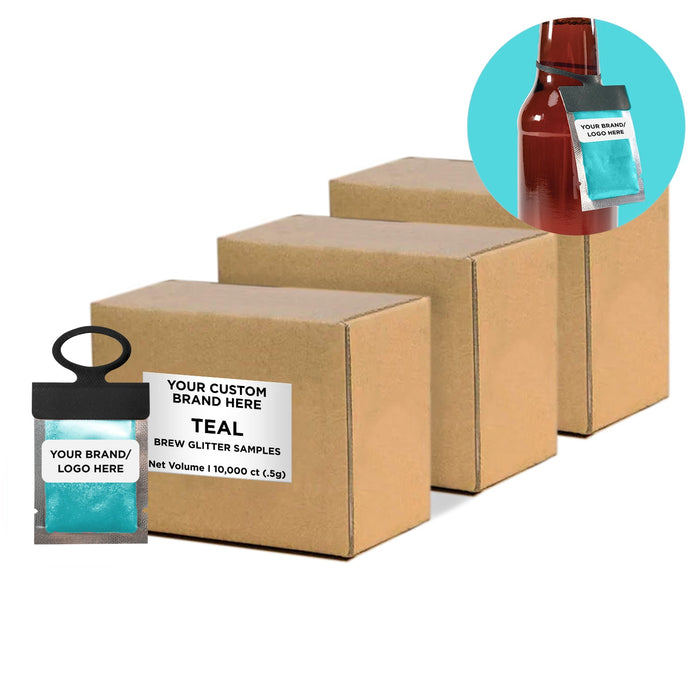 Teal Brew Glitter® Necker | Private Label-Brew Glitter®
