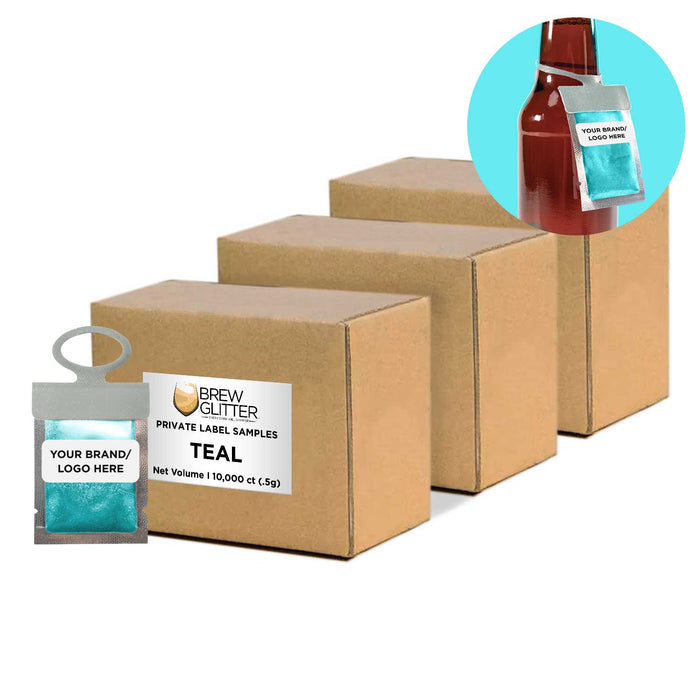 Teal Brew Glitter® Necker | Private Label-Brew Glitter®