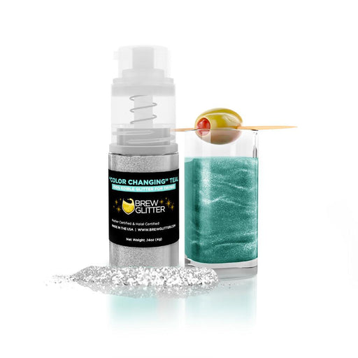 Teal Color Changing Brew Glitter Mini Spray Pump-Brew Glitter®