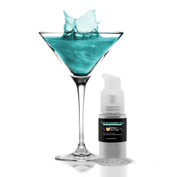 Teal Color Changing Brew Glitter Spray Pump-Brew Glitter®