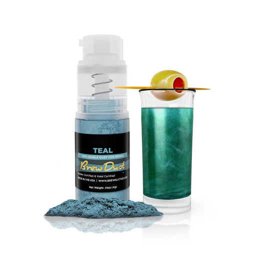 Teal Edible Brew Dust | Mini Spray Pump-Brew Glitter®