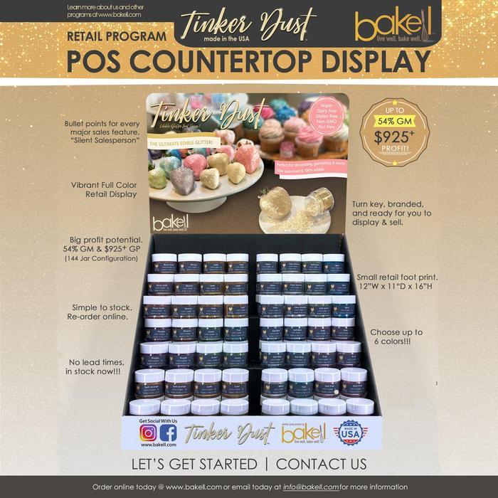 Tinker Dust Countertop POS Retail Display-Brew Glitter®