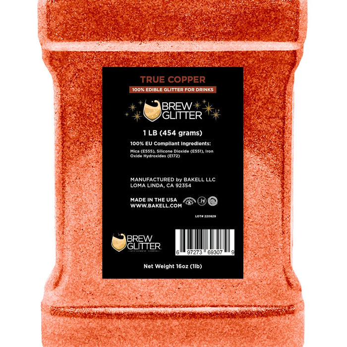 True Copper Brew Glitter® by the Case | EU Compliant Wholesale-Brew Glitter®