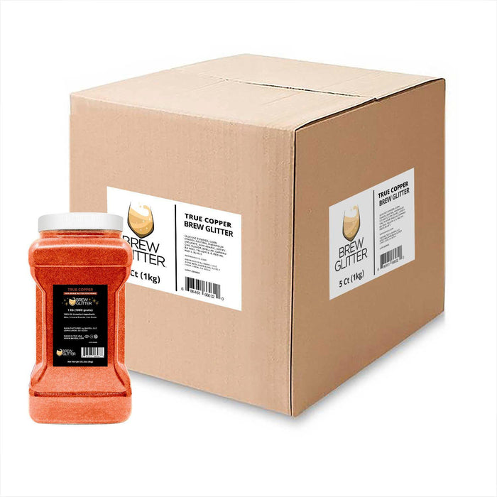 True Copper Brew Glitter® by the Case | EU Compliant Wholesale-Brew Glitter®