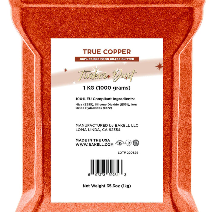 True Copper Tinker Dust Edible Glitter | EU Compliant Bulk Sizes-Brew Glitter®