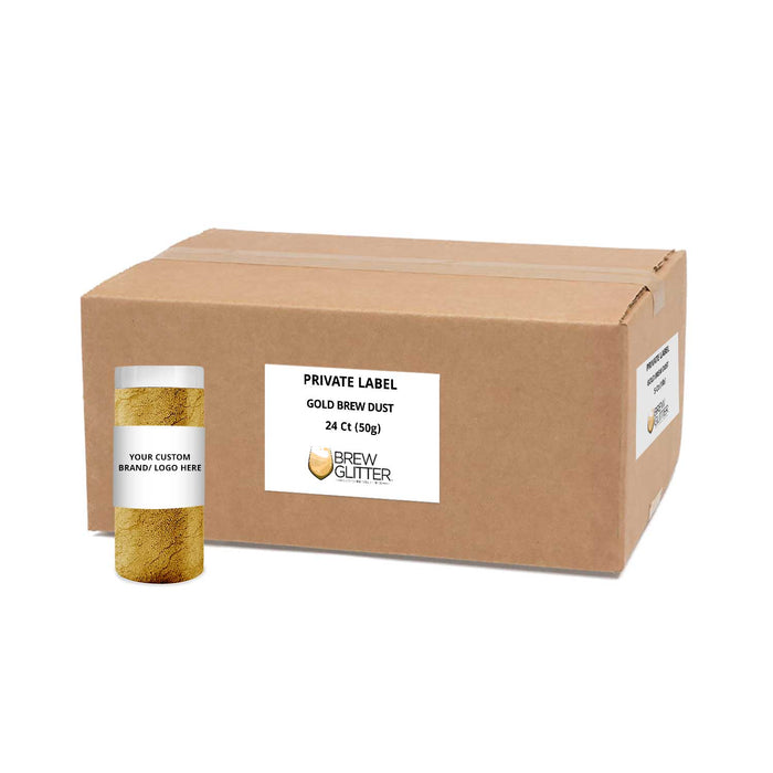 True Gold Brew Dust by the Case | EU Compliant Private Label-Brew Glitter®