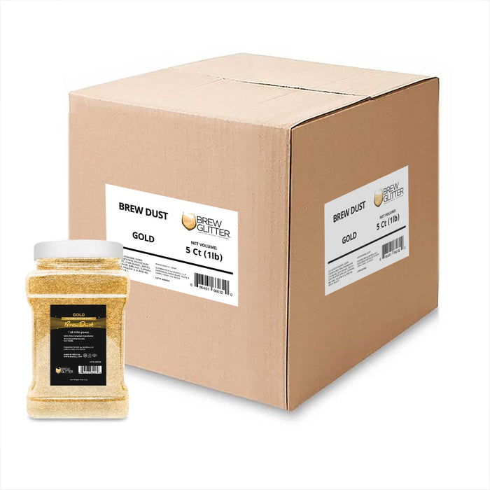 True Gold Brew Dust by the Case | EU Compliant Wholesale-Brew Glitter®