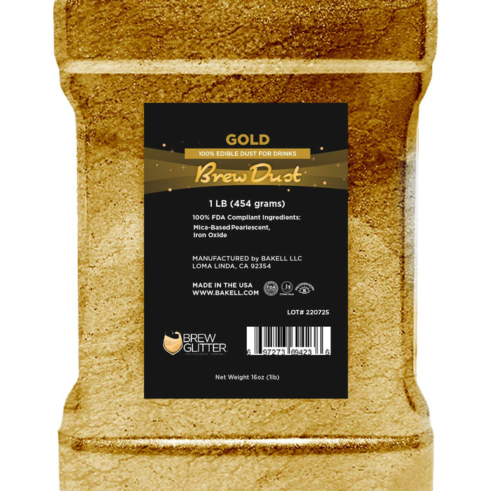 True Gold Brew Dust by the Case | EU Compliant Wholesale-Brew Glitter®