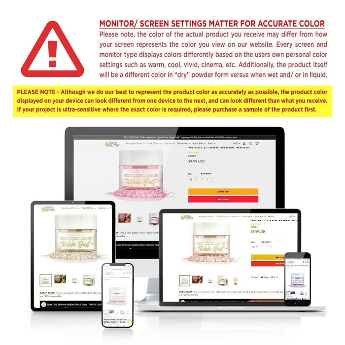 True Gold Tinker Dust by the Case | EU Compliant Private Label-Brew Glitter®