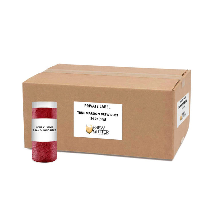 True Maroon Brew Dust by the Case | EU Compliant Private Label-Brew Glitter®