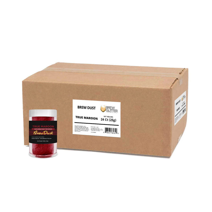 True Maroon Brew Dust by the Case | EU Compliant Wholesale-Brew Glitter®