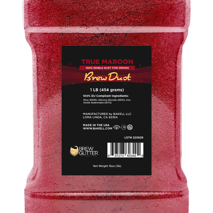 True Maroon Brew Dust by the Case | EU Compliant Wholesale-Brew Glitter®