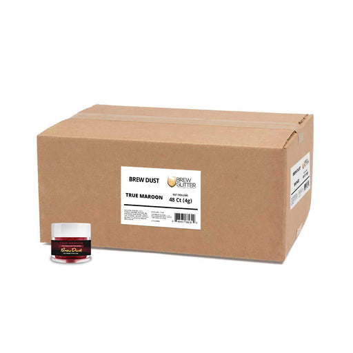 True Maroon Brew Dust by the Case | EU Compliant Wholesale-Brew Glitter®