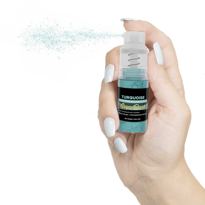 Turquoise Edible Brew Dust | Mini Spray Pump-Brew Glitter®