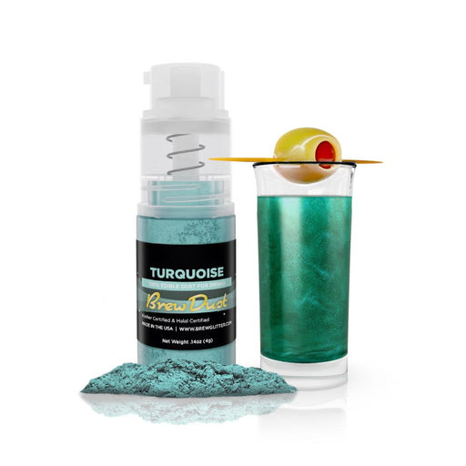 Turquoise Edible Brew Dust | Mini Spray Pump-Brew Glitter®